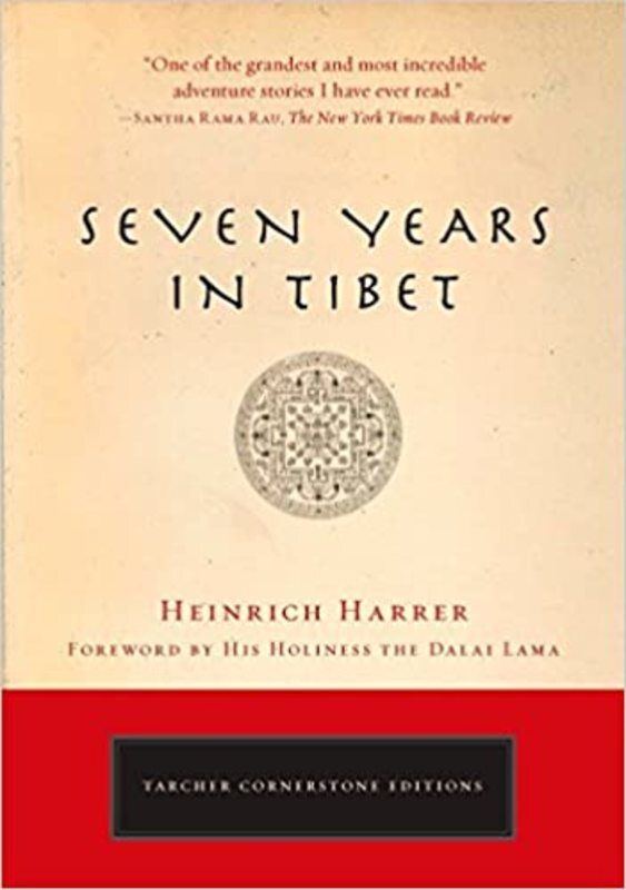 Book cover for "Seven Years in Tibet" by Heinrich Harrer