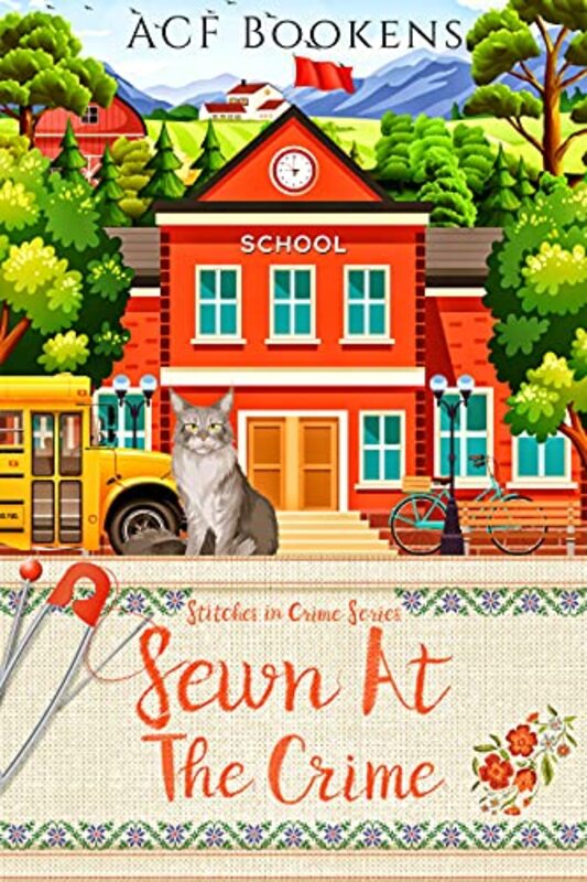 Book cover for "Sewn At The Crime" by ACF Bookens