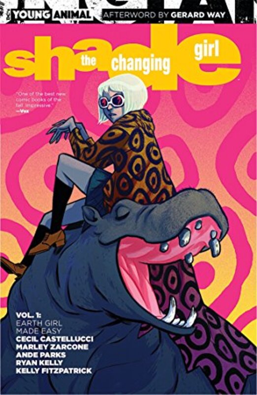 Book cover for "Shade, the Changing Girl, Volume 1" by Cecil Castellucci