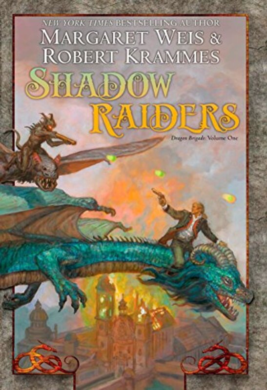 Book cover for "Shadow Raiders" by Margaret Weis