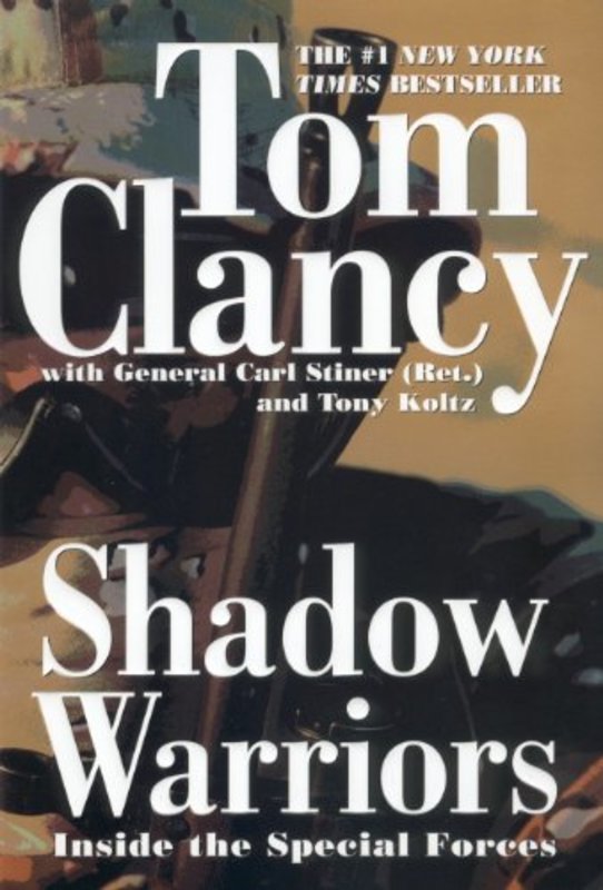 Book cover for "Shadow Warriors" by Tom Clancy