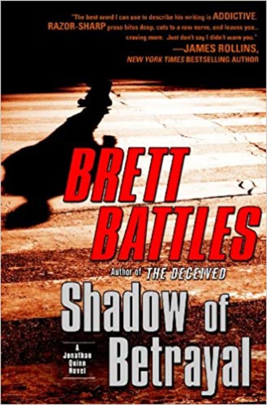 Book cover for "Shadow of Betrayal" by Brett Battles