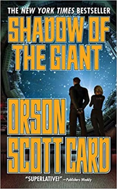 Book cover for "Shadow of the Giant" by Orson Scott Card
