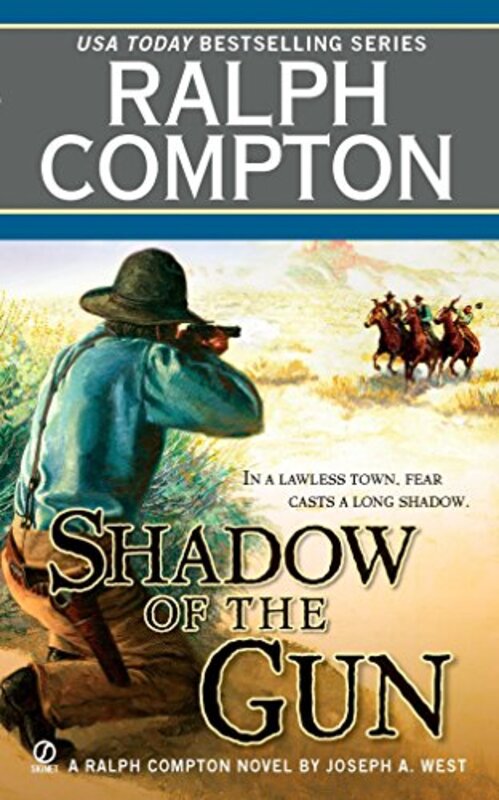 Book cover for "Shadow of the Gun" by Ralph Compton