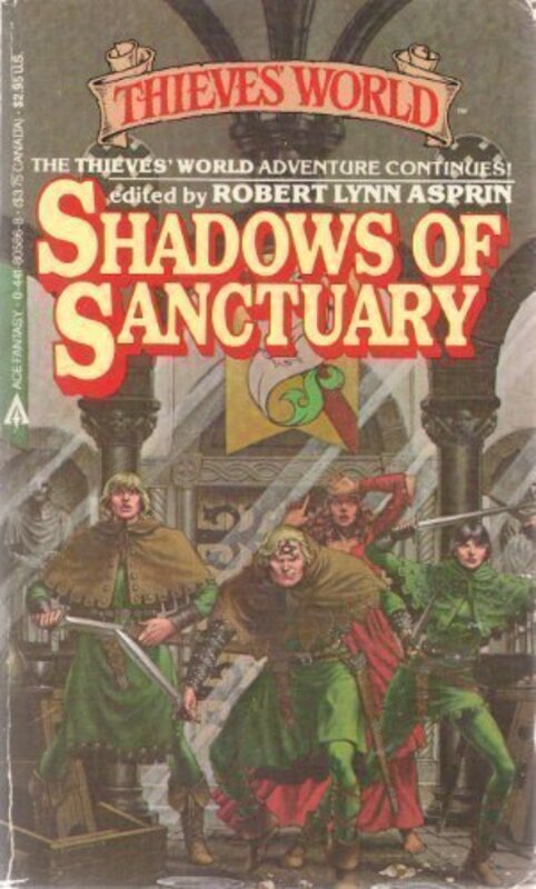 Book cover for "Shadows of Sanctuary" by Robert Asprin