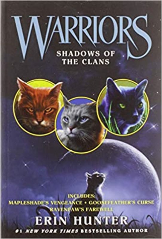Book cover for "Shadows of the Clans" by Erin Hunter