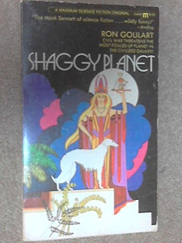 Book cover for "Shaggy Planet" by Ron Goulart