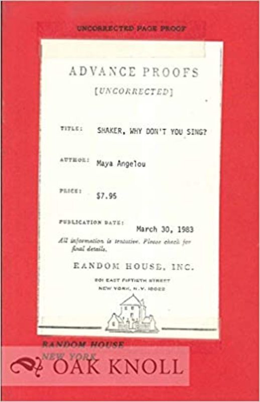 Book cover for "Shaker, Why Don't You Sing?"
