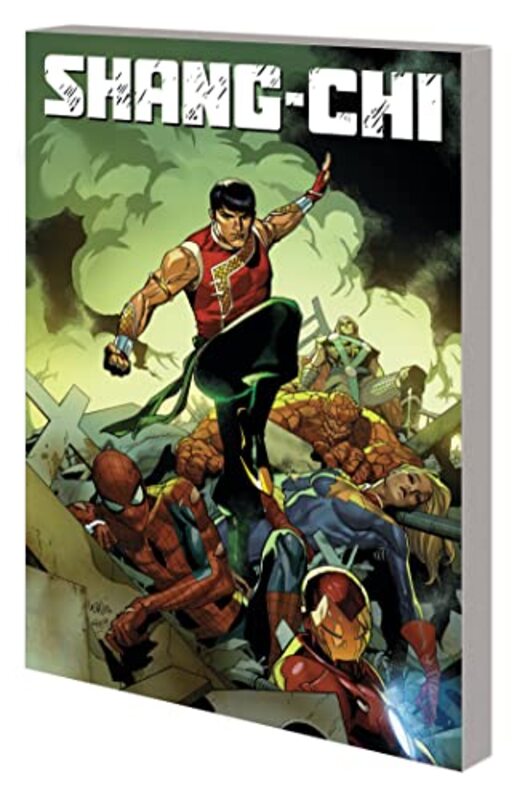 Book cover for "Shang-Chi, Vol. 2: Shang-Chi vs. the Marvel Universe" by Gene Luen Yang