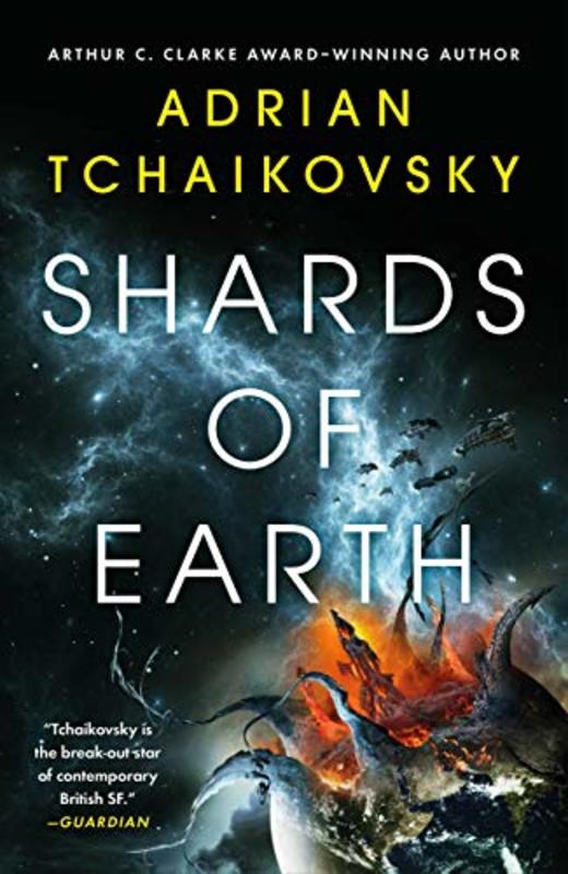 Book cover for "Shards of Earth" by Adrian Tchaikovsky