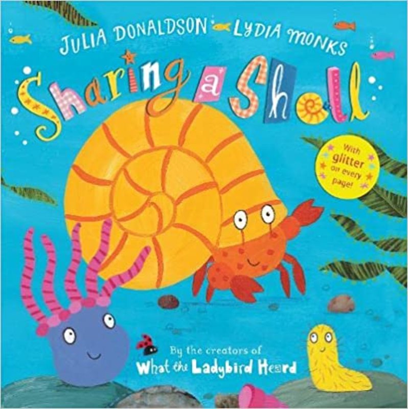 Book cover for "Sharing a Shell" by Julia Donaldson