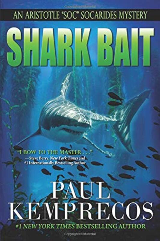 Book cover for "Shark Bait" by Paul Kemprecos