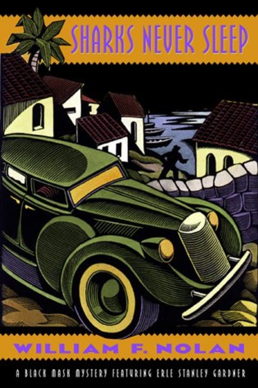 Book cover for "Sharks Never Sleep" by William Nolan