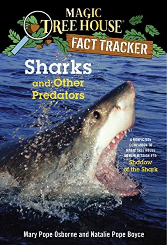 Book cover for "Sharks and Other Predators" by Mary Pope Osborne