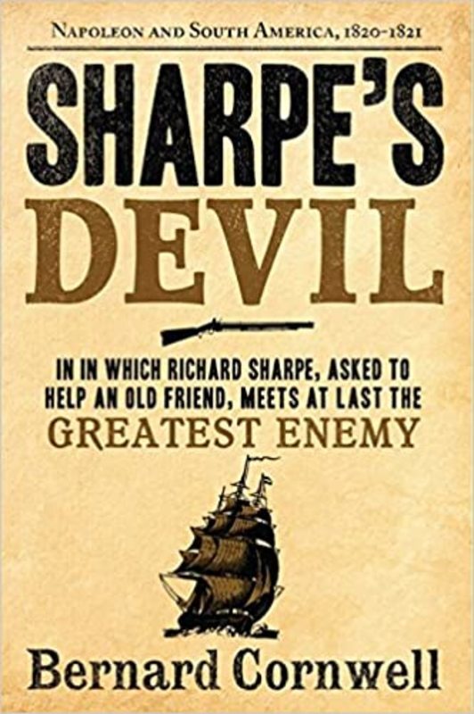 Book cover for "Sharpe's Devil" by Bernard Cornwell