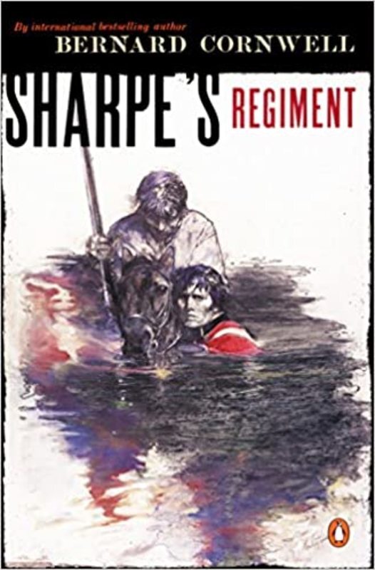 Book cover for "Sharpe's Regiment" by Bernard Cornwell
