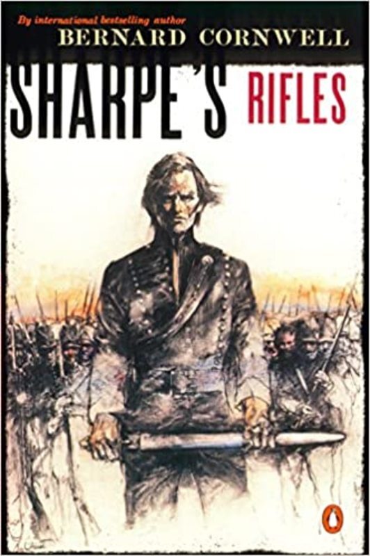 Book cover for "Sharpe's Rifles" by Bernard Cornwell