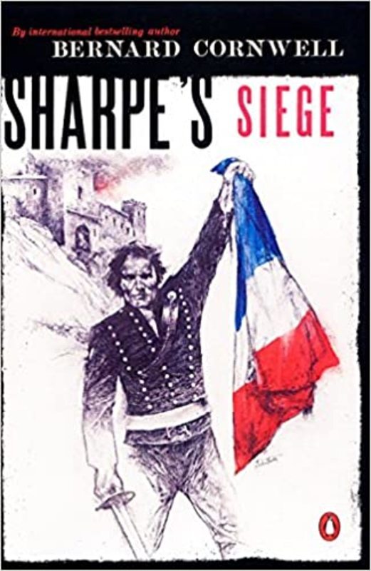 Book cover for "Sharpe's Siege" by Bernard Cornwell