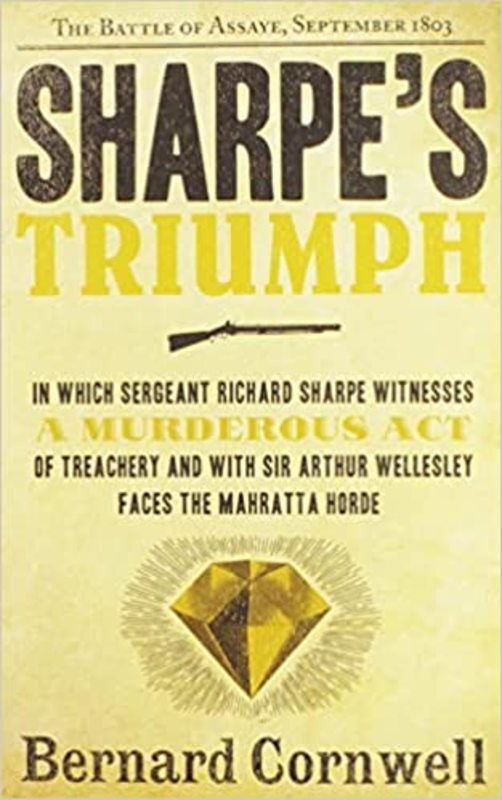 Book cover for "Sharpe's Triumph" by Bernard Cornwell