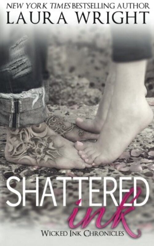 Book cover for "Shattered Ink" by Laura Wright