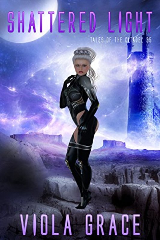 Book cover for "Shattered Light" by Viola Grace