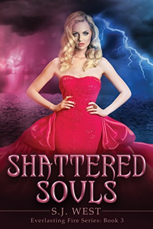 Book cover for "Shattered Souls" by SJ West