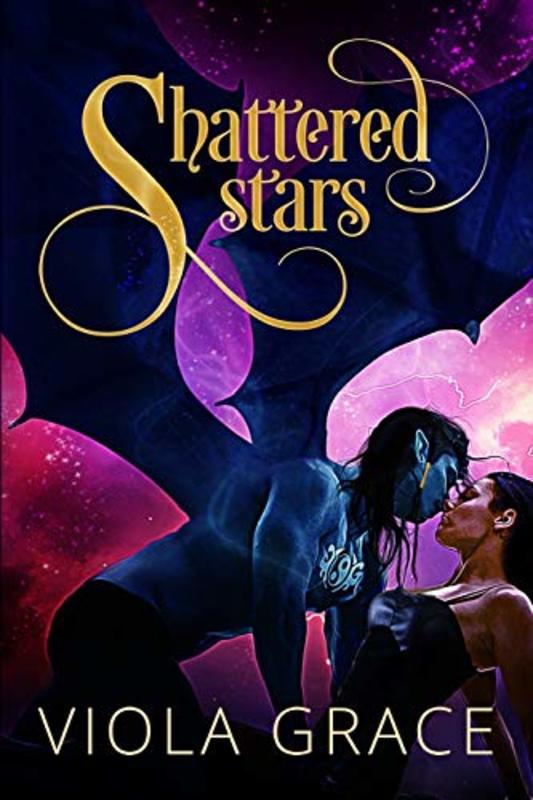 Book cover for "Shattered Stars" by Viola Grace