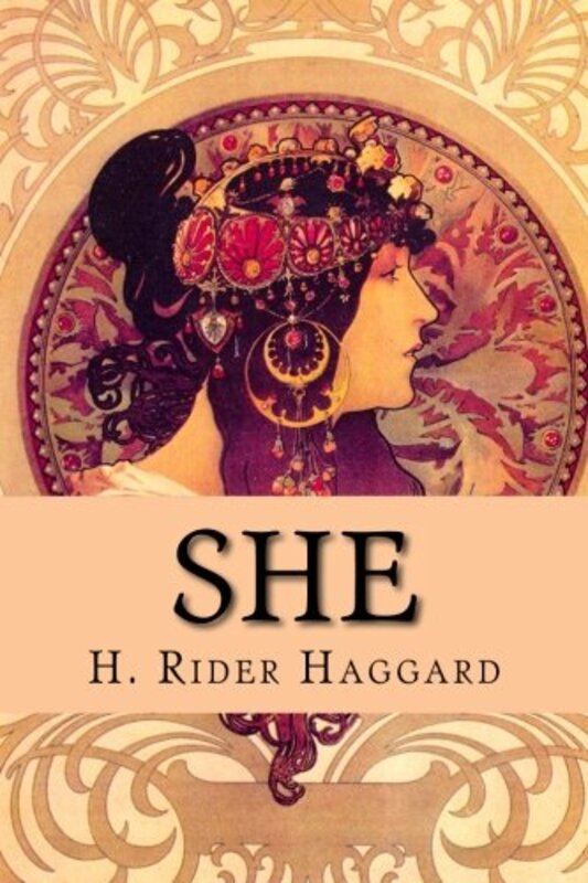 Book cover for "She" by H Rider Haggard