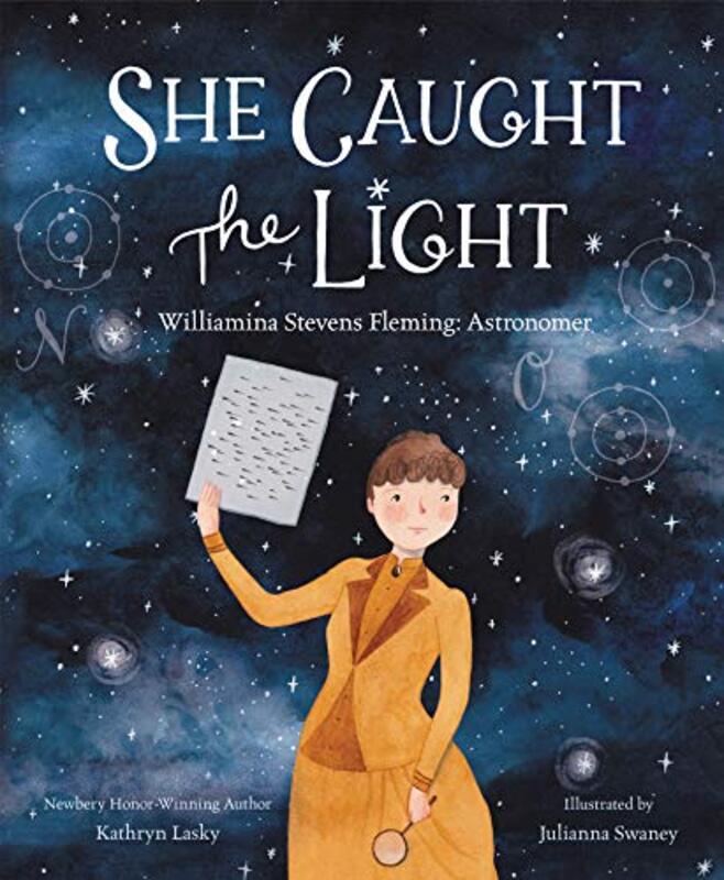 Book cover for "She Caught the Light" by Kathryn Lasky