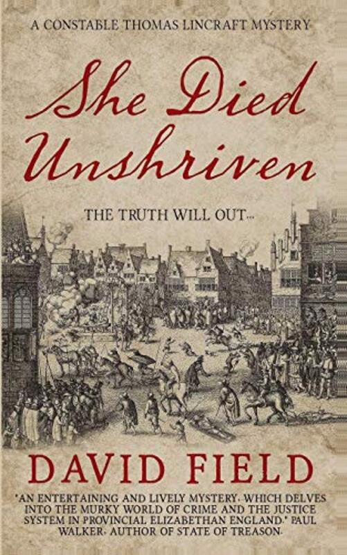 Book cover for "She Died Unshriven" by David Field