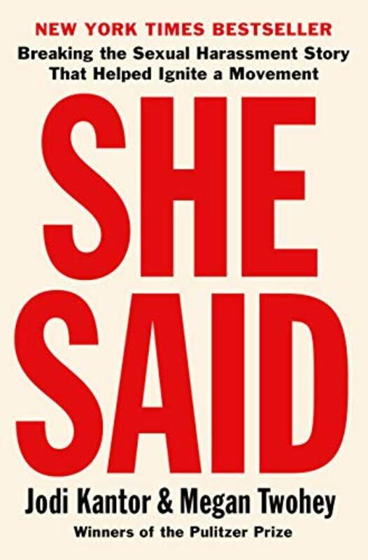 Book cover for "She Said" by Jodi Kantor