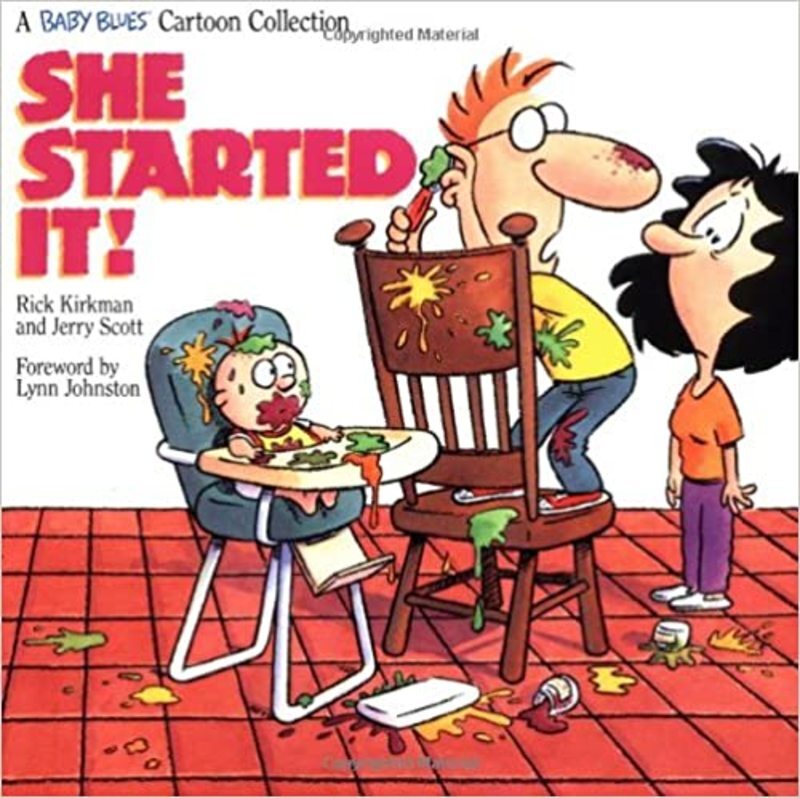 Book cover for "She Started It!" by Rick Kirkman