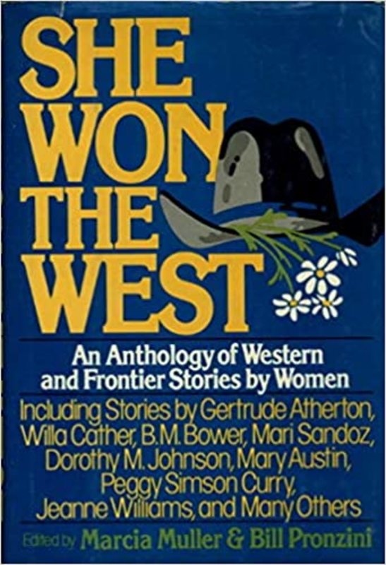 Book cover for "She Won the West" by Marcia Muller