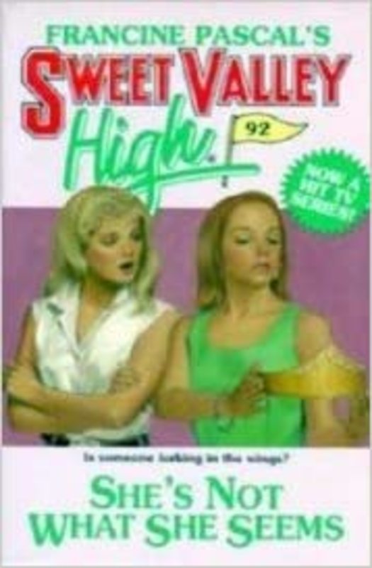 Book cover for "She's Not What She Seems" by Francine Pascal