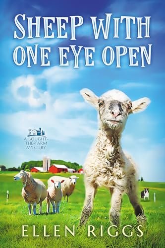 Book cover for "Sheep with One Eye Open" by Ellen Riggs