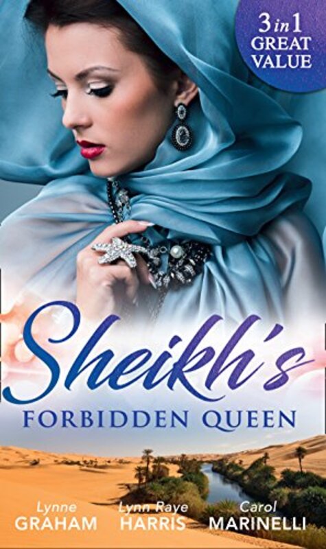 Book cover for "Sheikh's Forbidden Queen" by Carol Marinelli