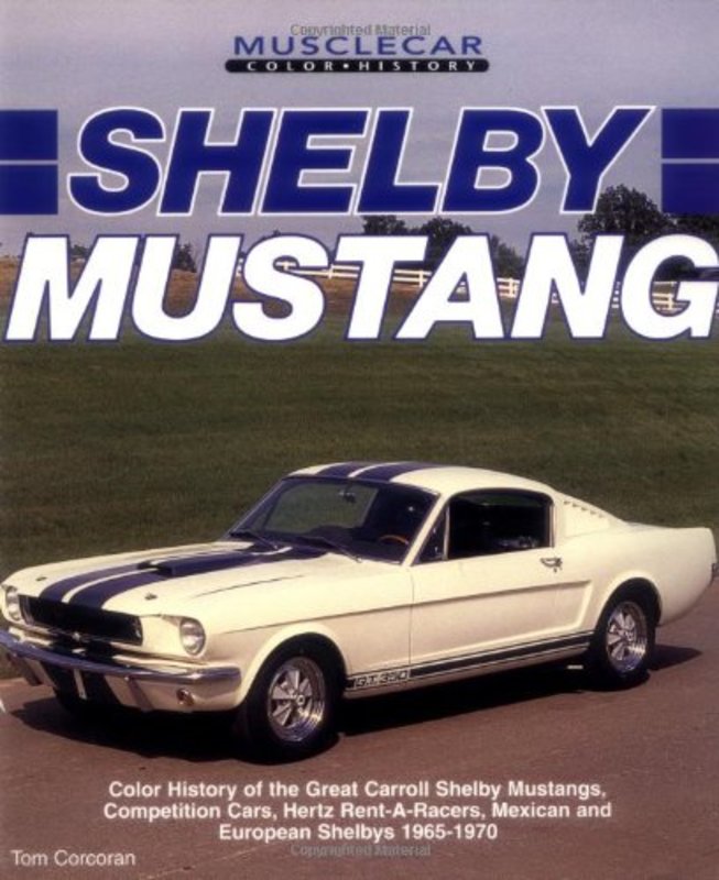 Book cover for "Shelby Mustang" by Tom Corcoran