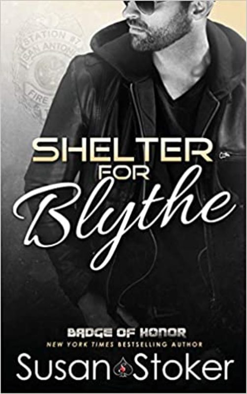 Book cover for "Shelter for Blythe" by Susan Stoker
