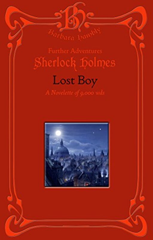 Book cover for "Sherlock Holmes - Adventure of the Lost Boy" by Barbara Hambly
