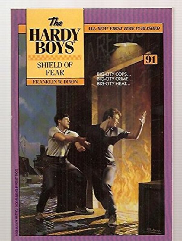 Book cover for "Shield of Fear" by Franklin W Dixon