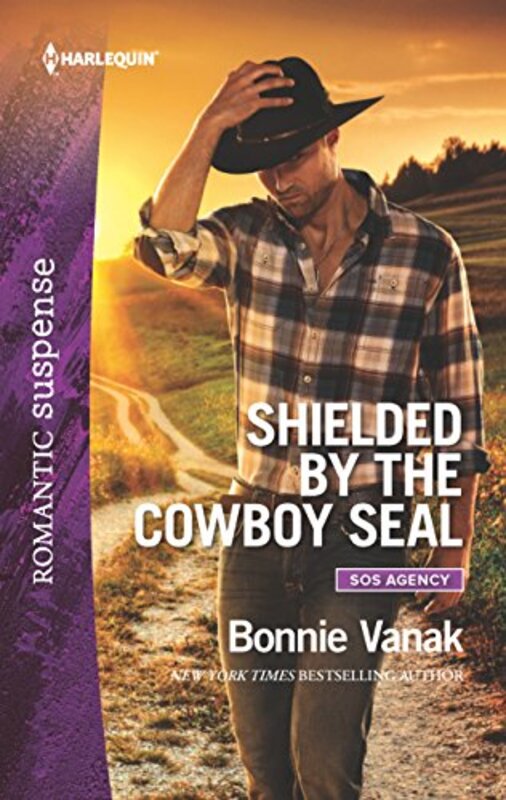 Book cover for "Shielded by the Cowboy SEAL" by Bonnie Vanak