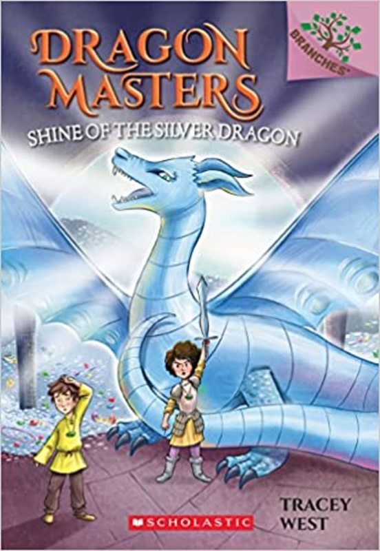 Book cover for "Shine of the Silver Dragon" by Tracey West