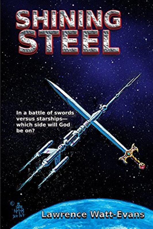 Book cover for "Shining Steel" by Lawrence Watt Evans