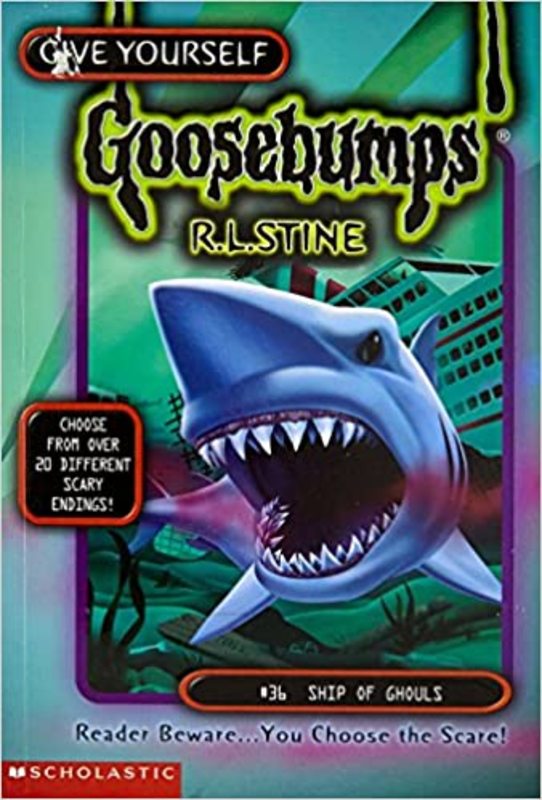 Book cover for "Ship of Ghouls" by R.L. Stine
