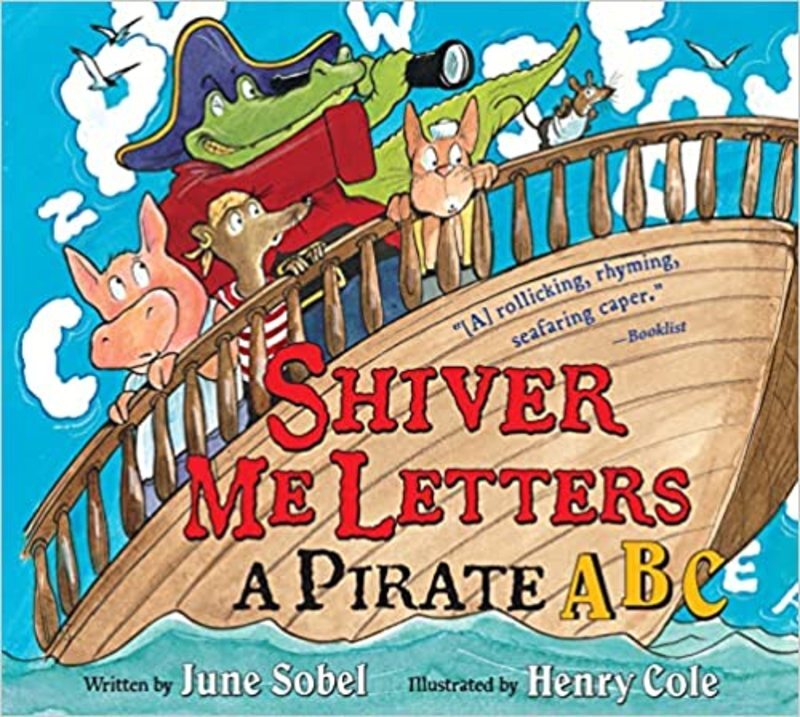 Book cover for "Shiver Me Letters" by June Sobel