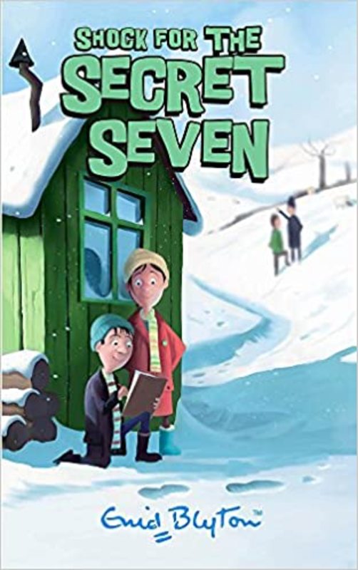 Book cover for "Shock for the Secret Seven" by Enid Blyton