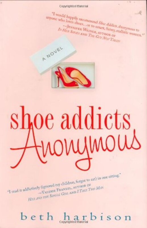 Book cover for "Shoe Addicts Anonymous" by Elizabeth Harbison