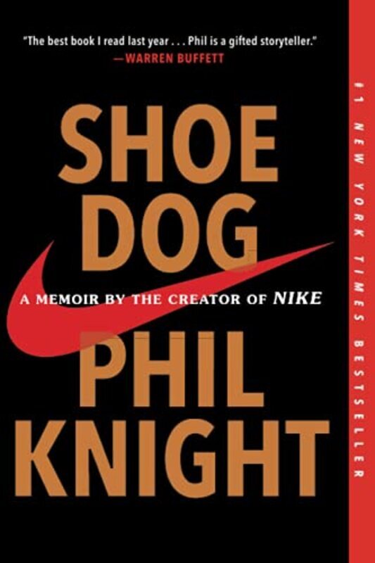 Book cover for "Shoe Dog"