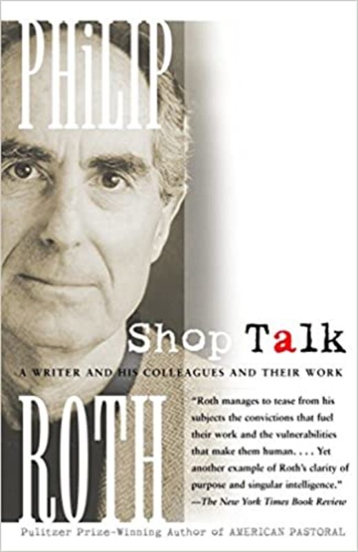 Book cover for "Shop Talk" by Philip Roth