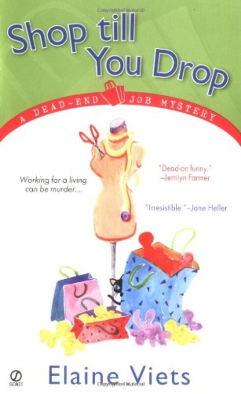 Book cover for "Shop Till You Drop" by Elaine Viets